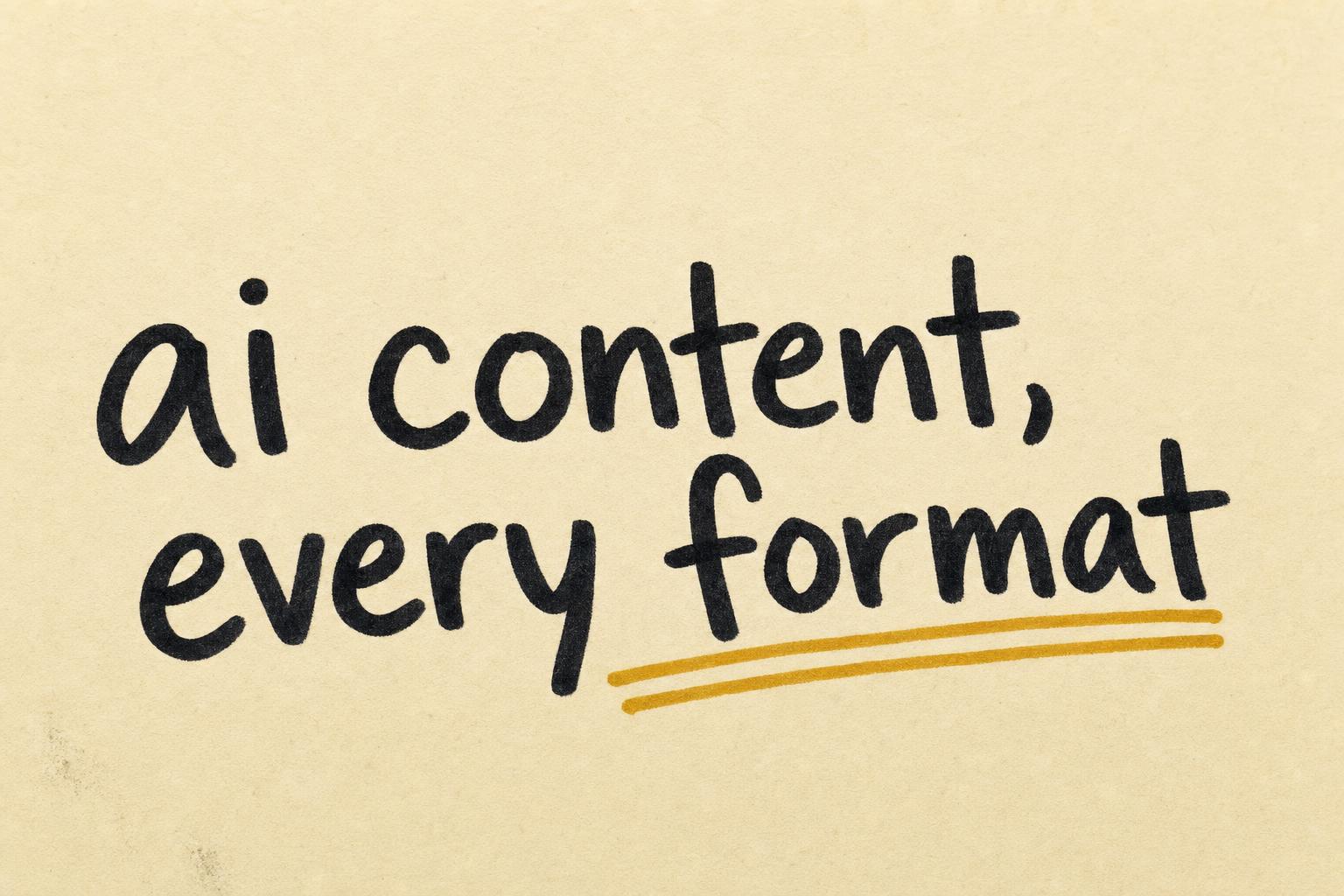 AI Content for Social Media: Multi-Format Production at Scale