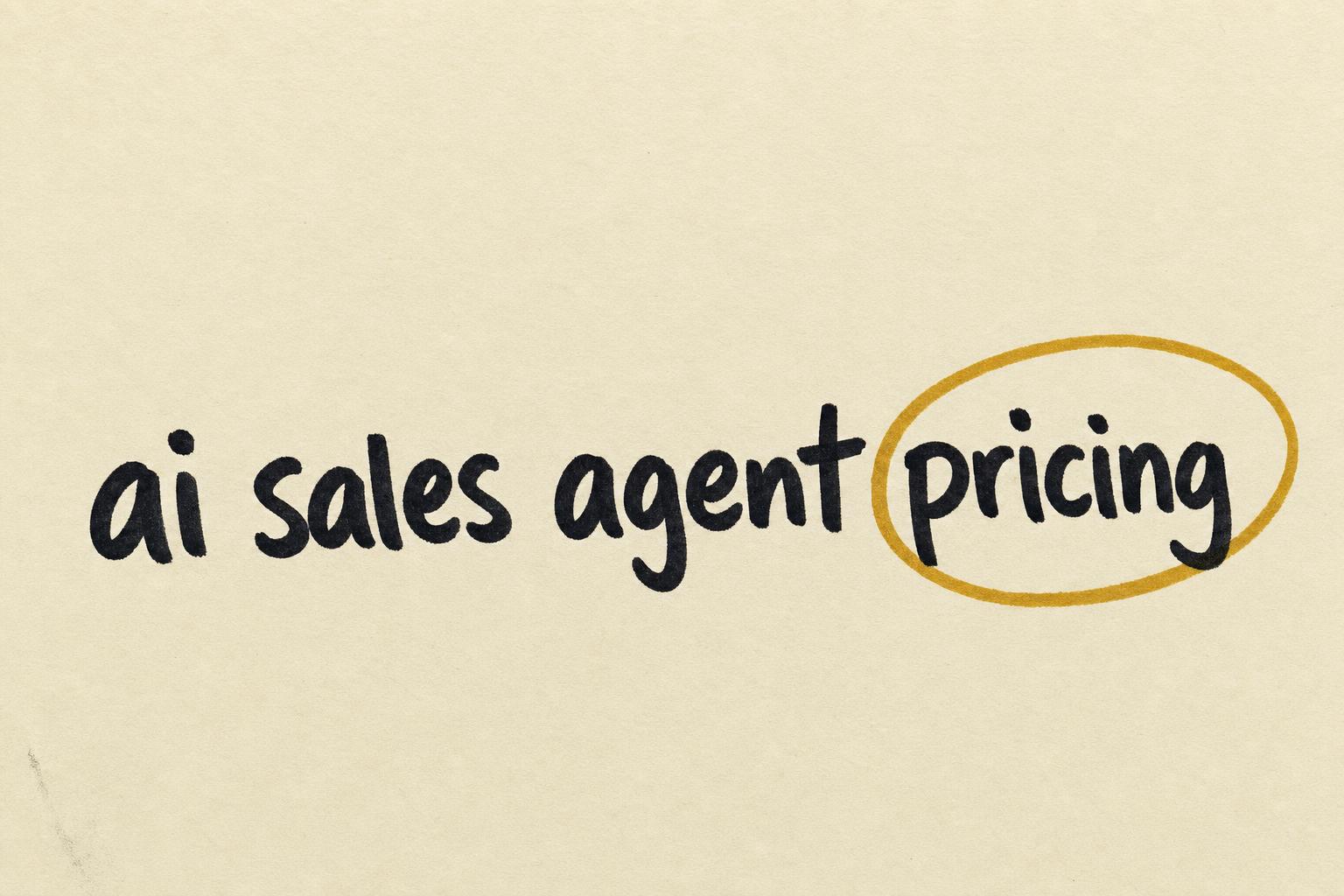AI Sales Agent Pricing in 2026: Per-Seat, Per-Meeting, or Flat?
