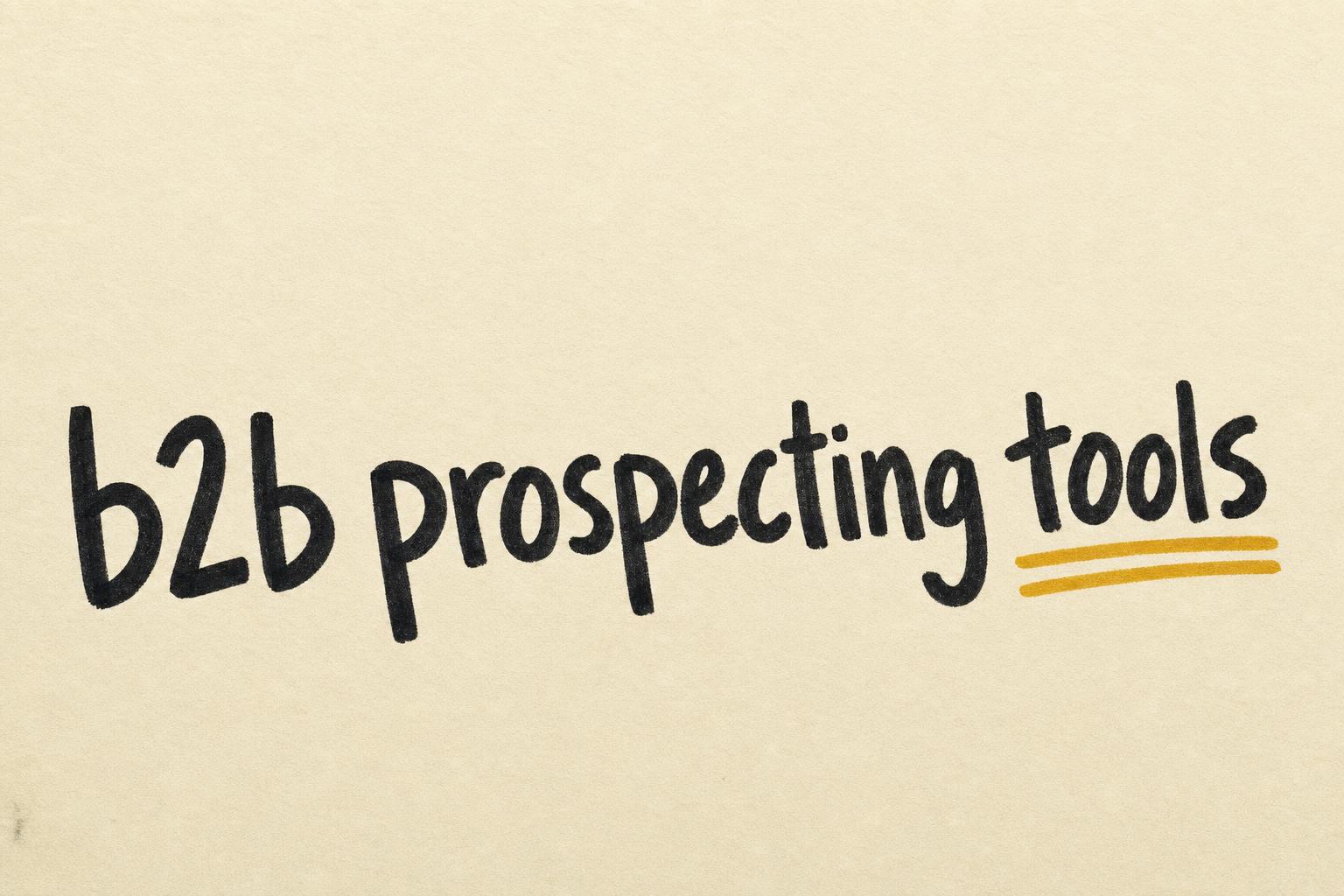 Best B2B Prospecting Tools 2026 (Discovery, Enrichment, Outreach)