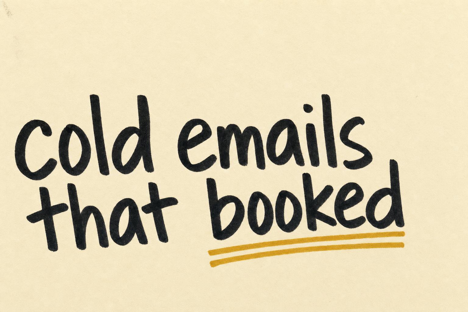 Cold Email Examples: 20 Real Emails That Got Meetings Booked