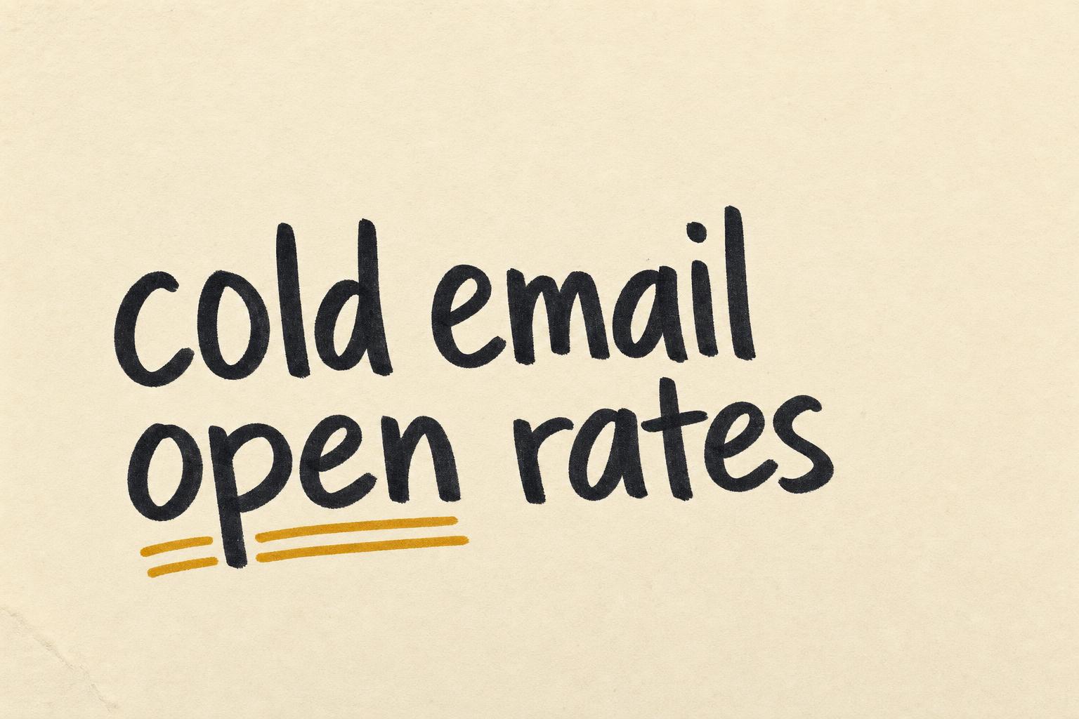 Cold Email Open Rate: 2026 Benchmarks + How to Improve Yours