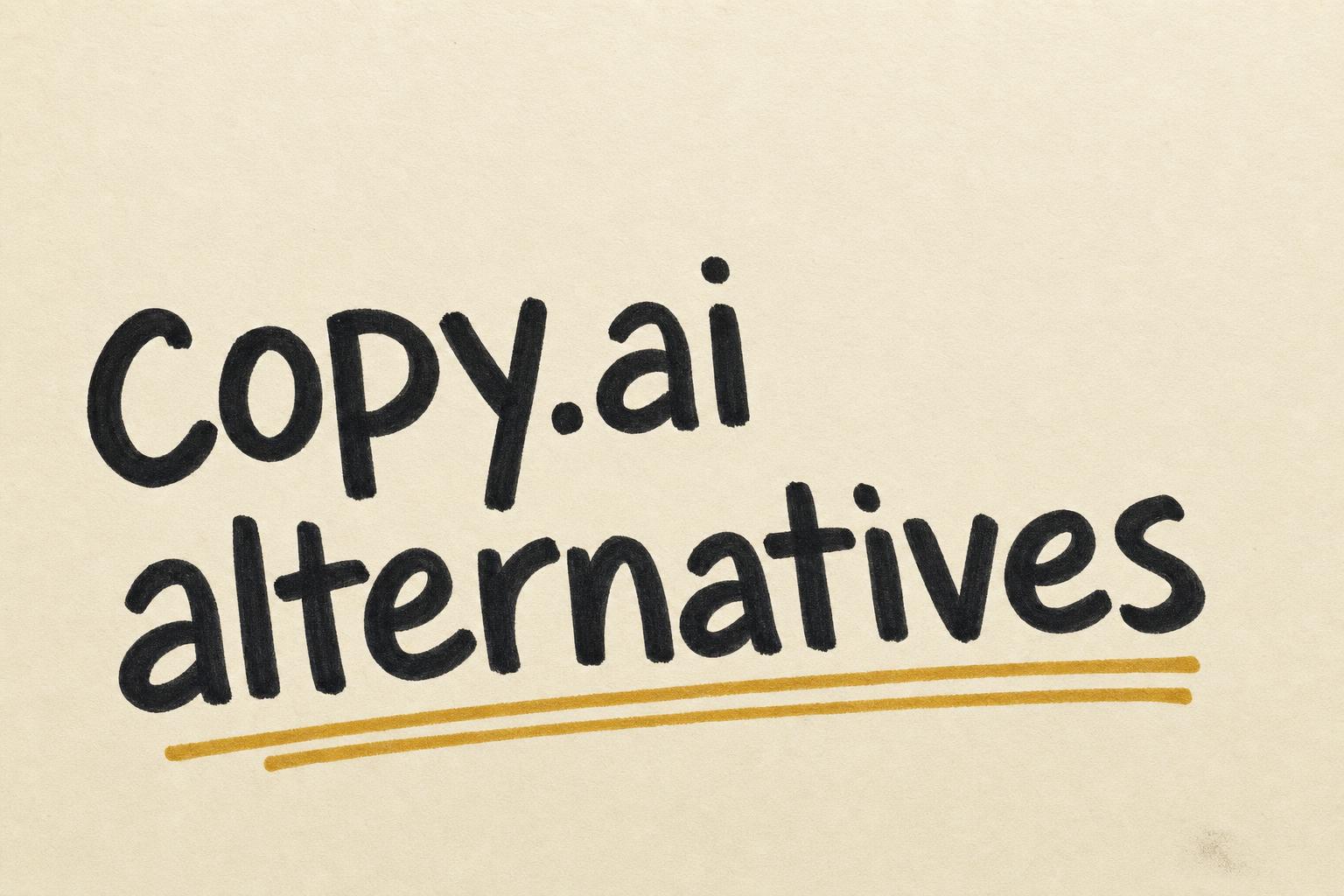 9 Best Copy.ai Alternatives for On-Brand Content (2026)