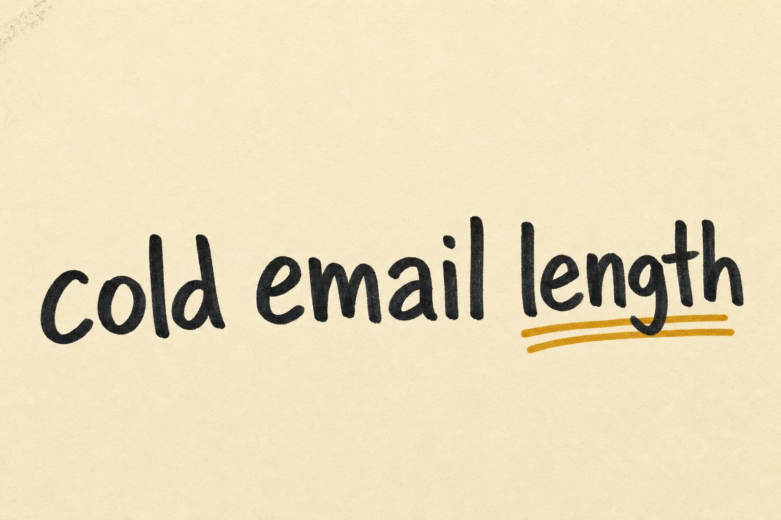 How Long Should a Cold Email Be? (Data, Examples, Word Counts)