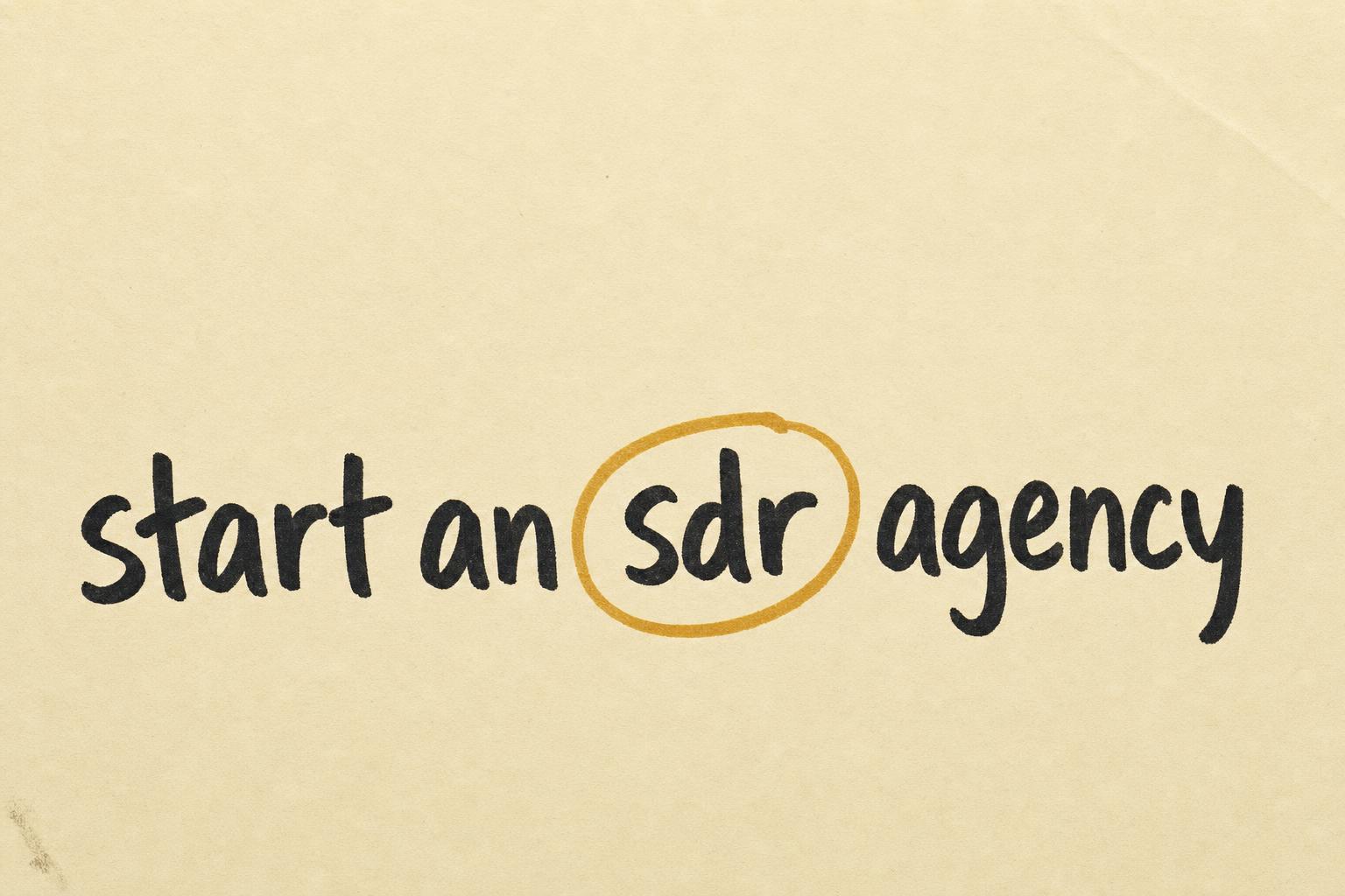 How to Start an SDR Agency: Selling Sales-as-a-Service in 2026