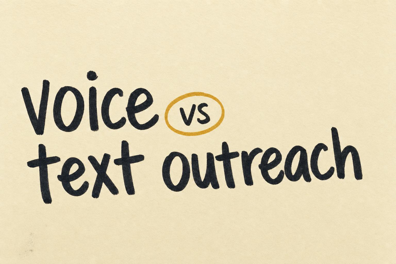 Voice AI Sales Agents: When to Use Them vs Text-Based Outreach